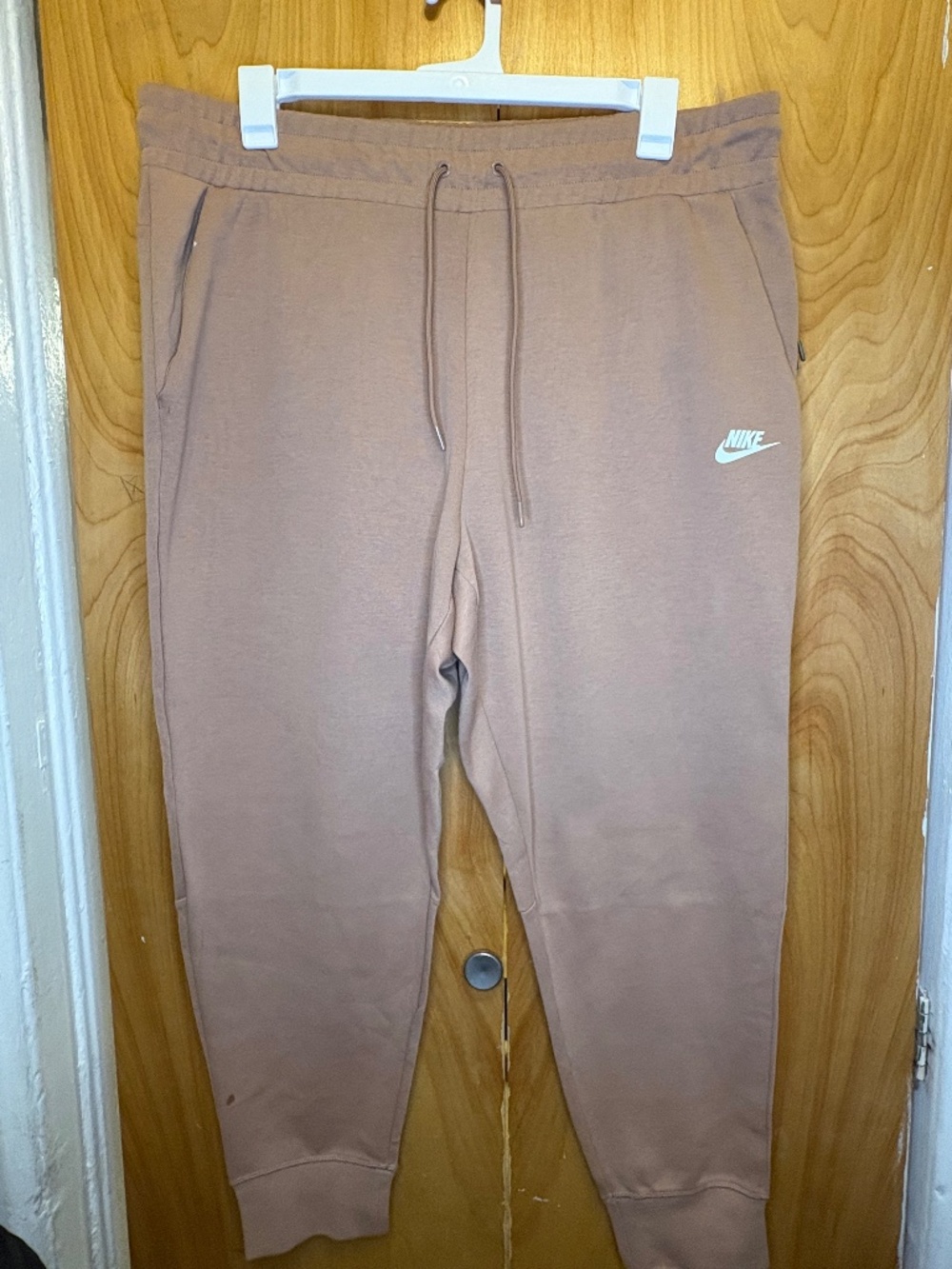 Nike Joggers 1X Dusty Pink Neutral Sweatpants Athleisure Plus Size